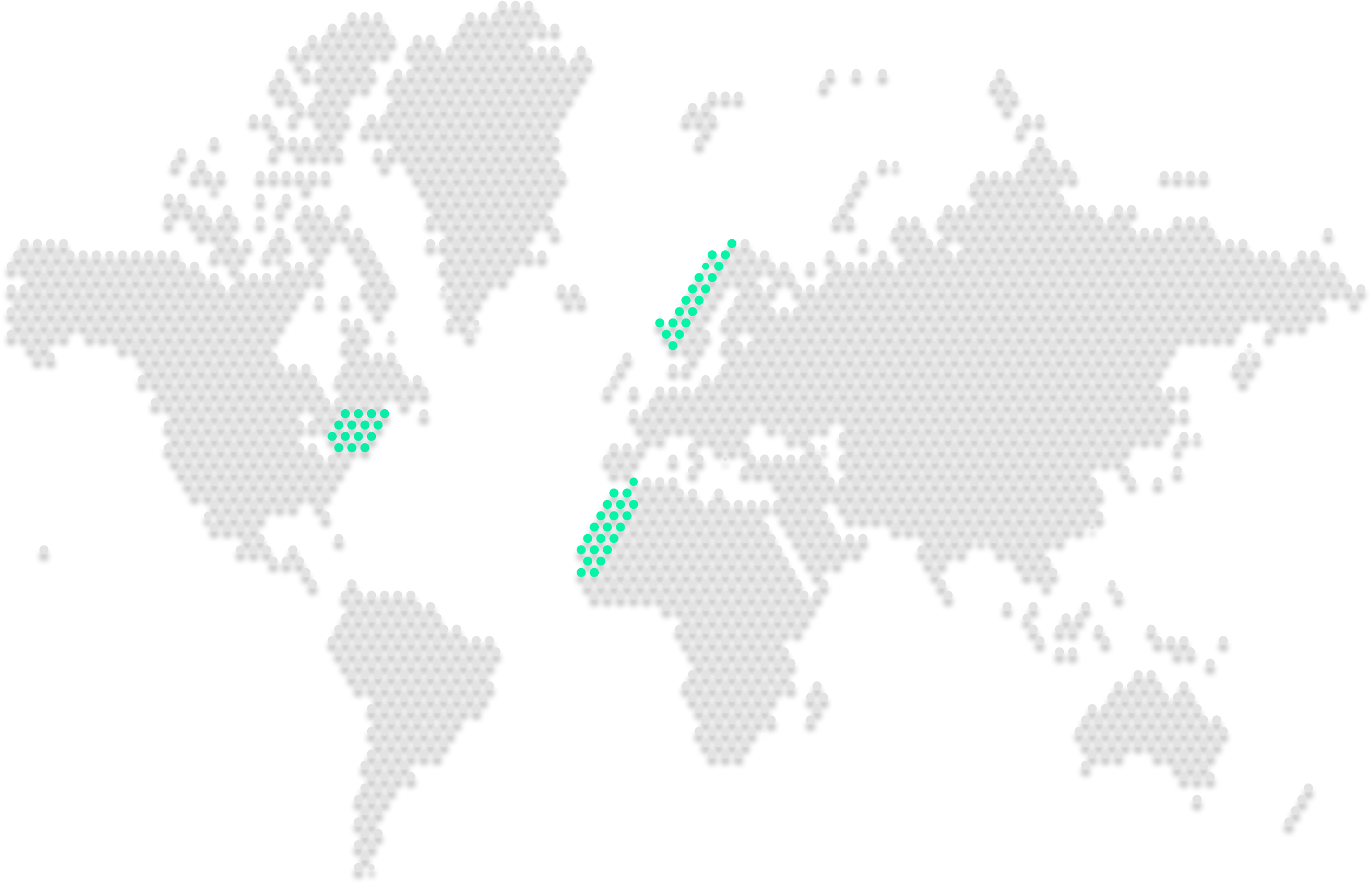World map showing N Digital Trust office locations in USA, Morocco and Norway